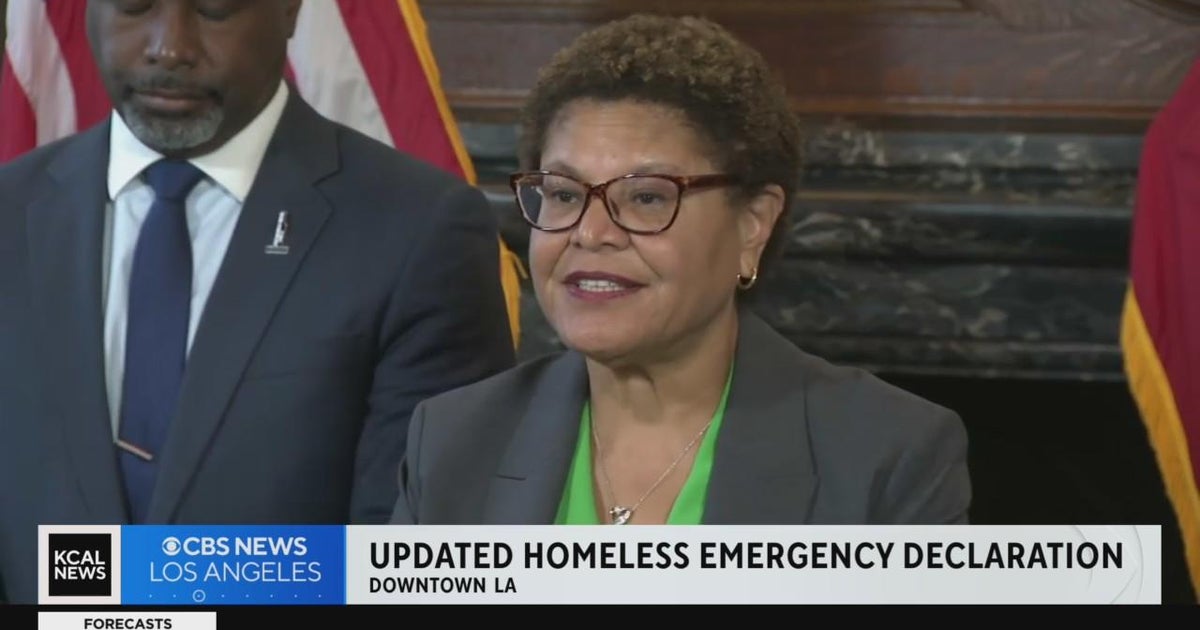 Mayor Bass updates homeless emergency declaration - CBS Los Angeles
