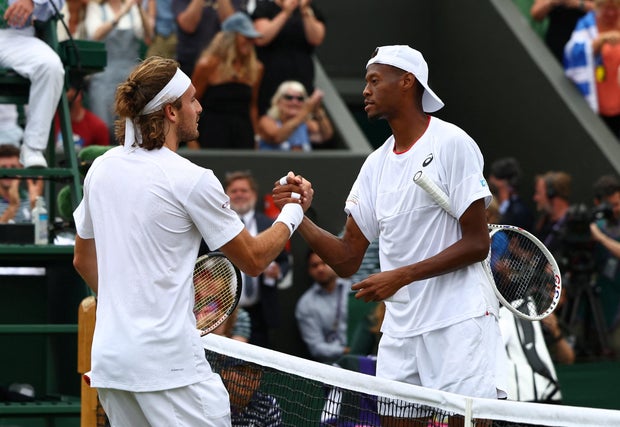American Chris Eubanks stuns in Wimbledon debut, beating Stefanos Tsitsipas to reach quarter finals