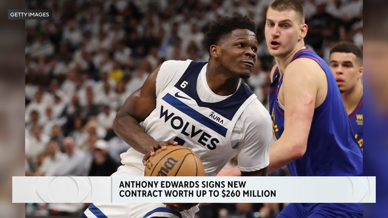 Video: Anthony Edwards Changing T-Wolves Jersey to No. 5 After