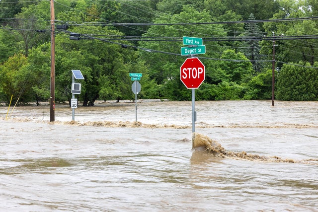 Heavy Rains Cause Catastrophic Flooding In Southern Vermont 