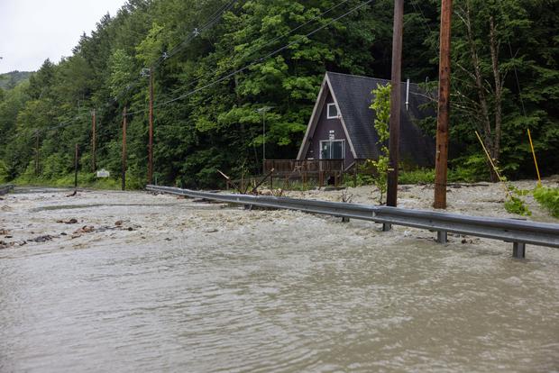 Heavy Rains Cause Catastrophic Flooding In Southern Vermont 