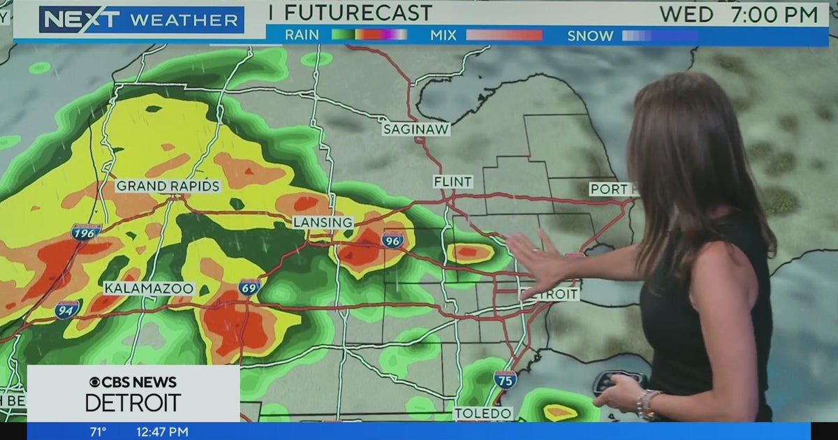 Heavy rain, chance for severe storms Wednesday in southeast Michigan ...