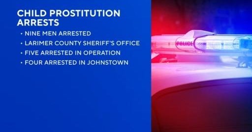 9 men in custody after being investigated for child prostitution - CBS Colorado