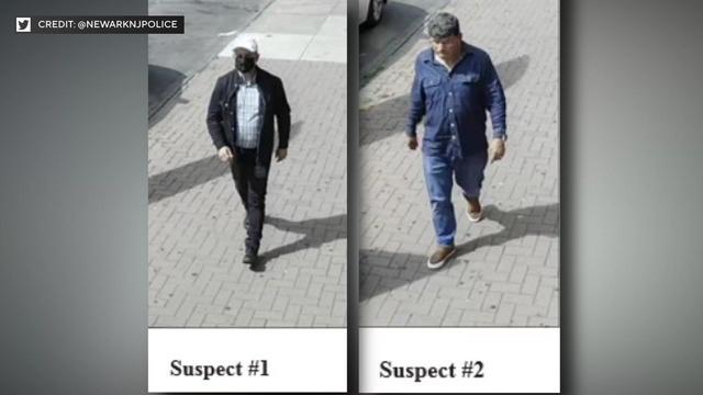 Surveillance photos of two kidnapping suspects. 