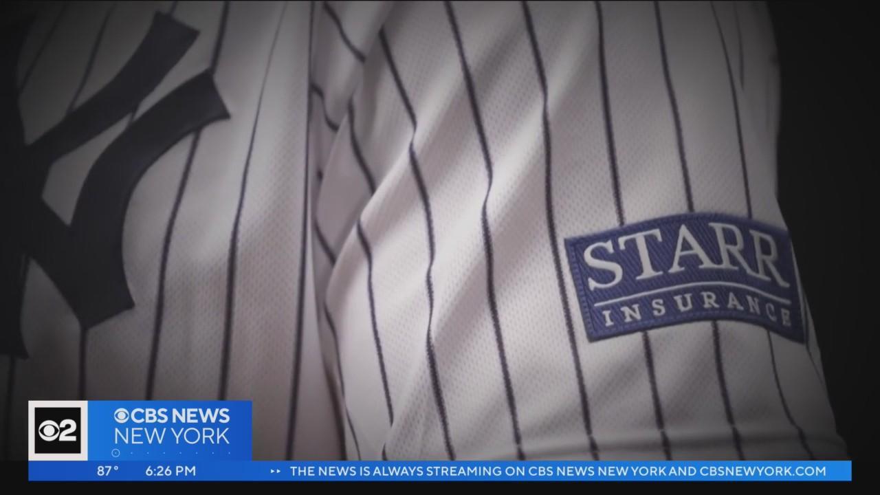 New York Yankees on X: Our home and away uniforms with the Starr Insurance  patch.  / X