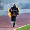 Firefighter sets record for longest run while set on fire