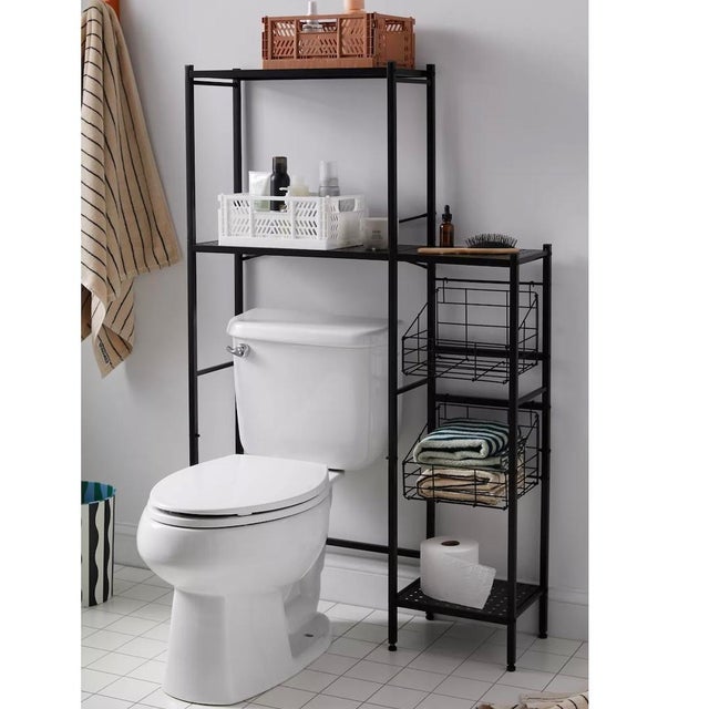 Reversible Bathroom Storage Shelf 