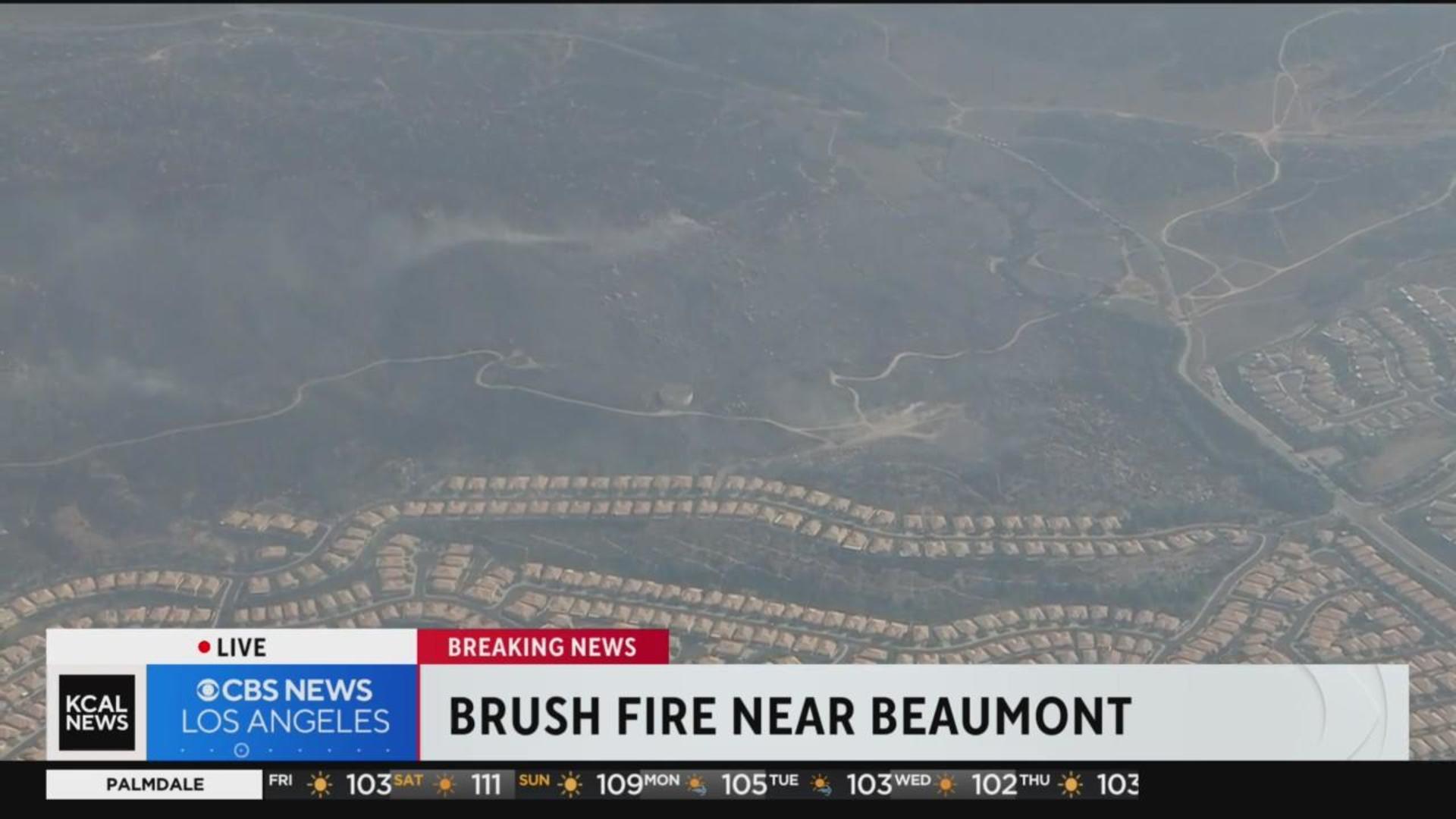 Firefighters respond to Highland Fire in Beaumont evacuation orders issued