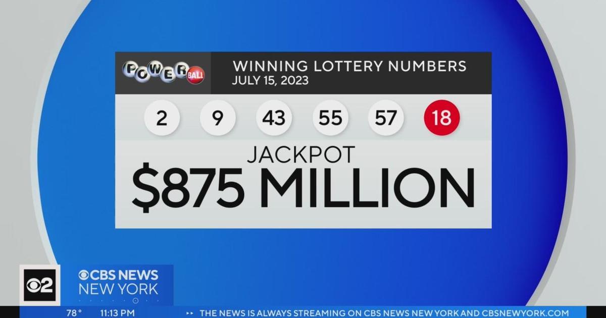 Winning Numbers Drawn For 875 Million Powerball Jackpot Cbs New York