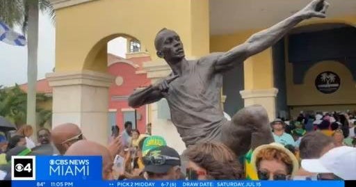Metropolis of Miramar unveiled statue of Usain Bolt, swiftest gentleman on Earth Metropolis of Miramar unveiled statue of Usain Bolt, swiftest gentleman on Earth