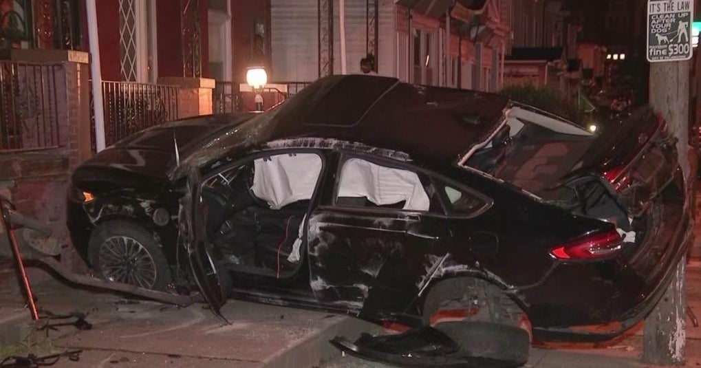 2 injured in West Philadelphia after crash involving stolen car - CBS ...