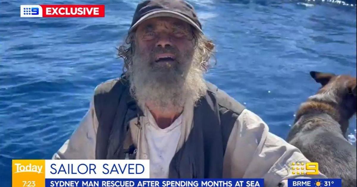 Man said to be doing "very well" after 2 months adrift in Pacific with his dog on a damaged boat
