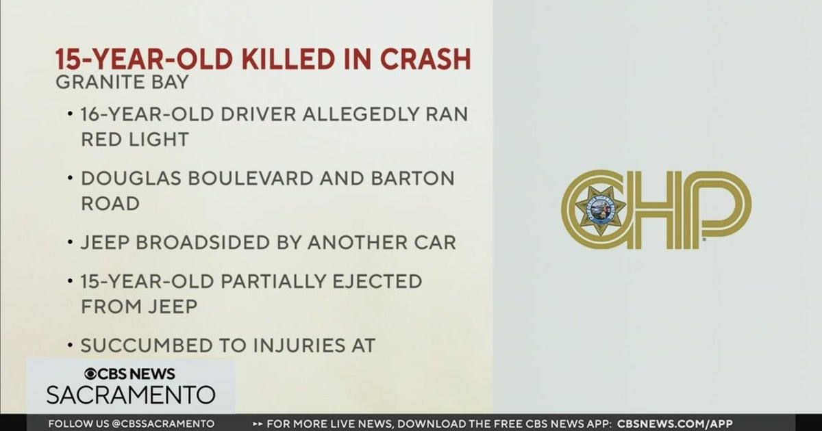 15-year-old Citrus Heights girl killed in Granite Bay crash