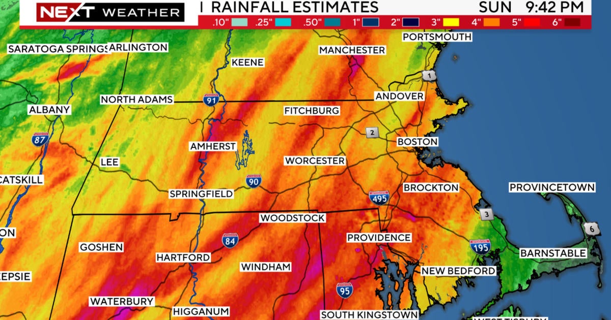 List of National Weather Service rainfall totals in Massachusetts