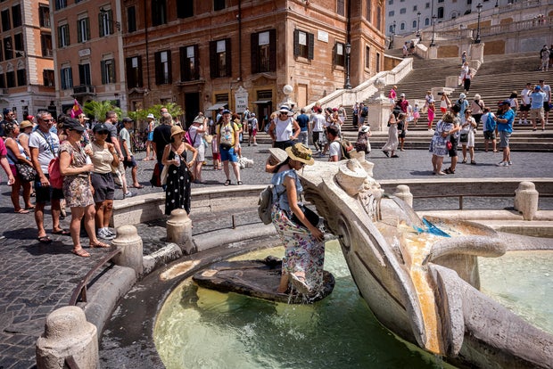 Italy's Heatwave Push Temperatures To European Record