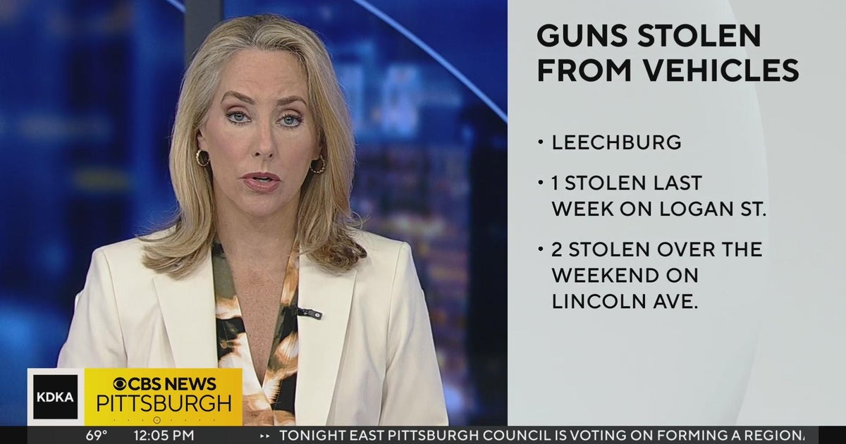 Leechburg police investigate stolen guns CBS Pittsburgh