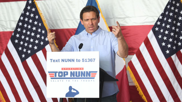 Republican Presidential Candidate Ron DeSantis Campaigns In Iowa 