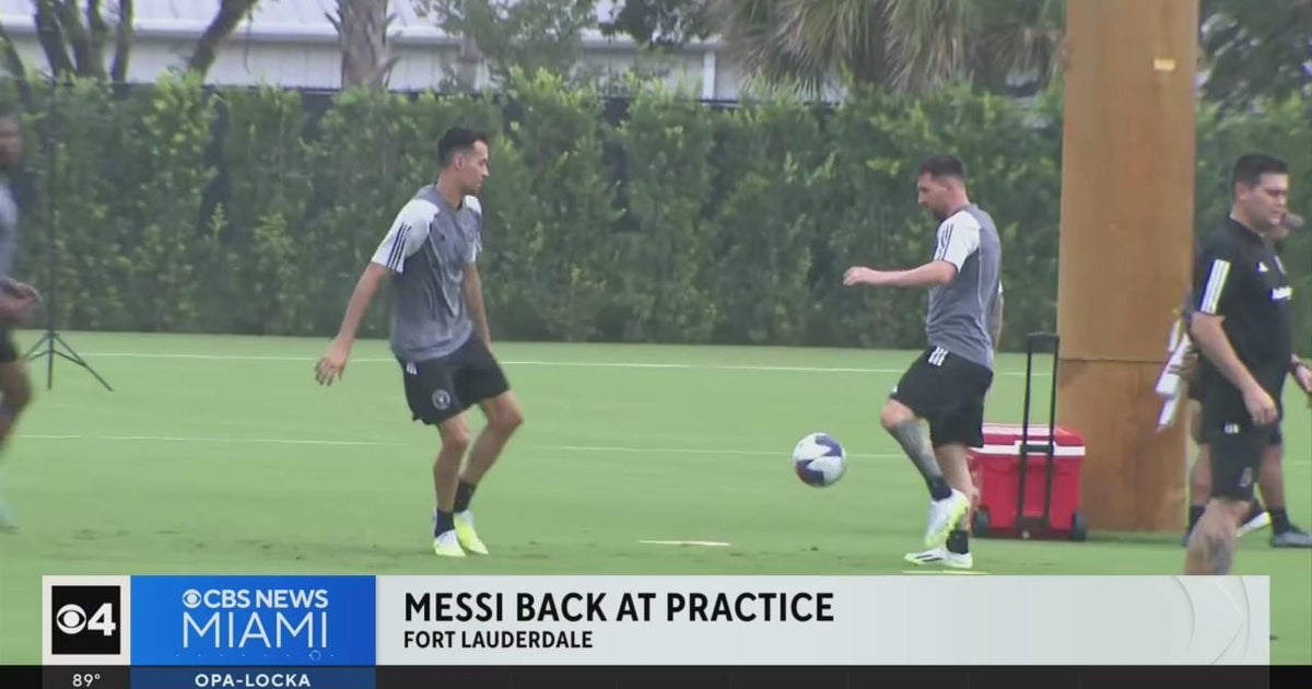 Lionel Messi hit the pitch for observe in advance of his Inter Miami debut Lionel Messi hit the pitch for observe in advance of his Inter Miami debut