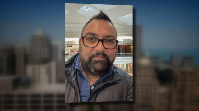 Flashing lights on top of police patrol car 