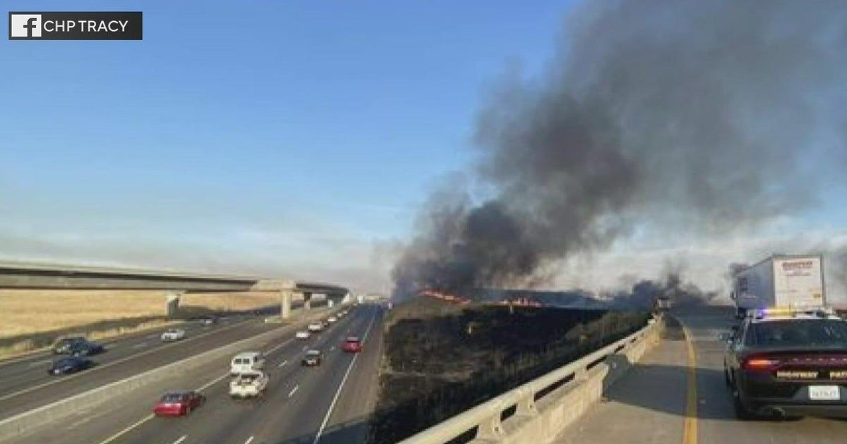 Arson suspected as cause of I-580 fires near Tracy