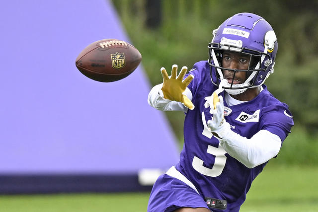 Vikings rookie Jordan Addison loves to run a post route. Fittingly