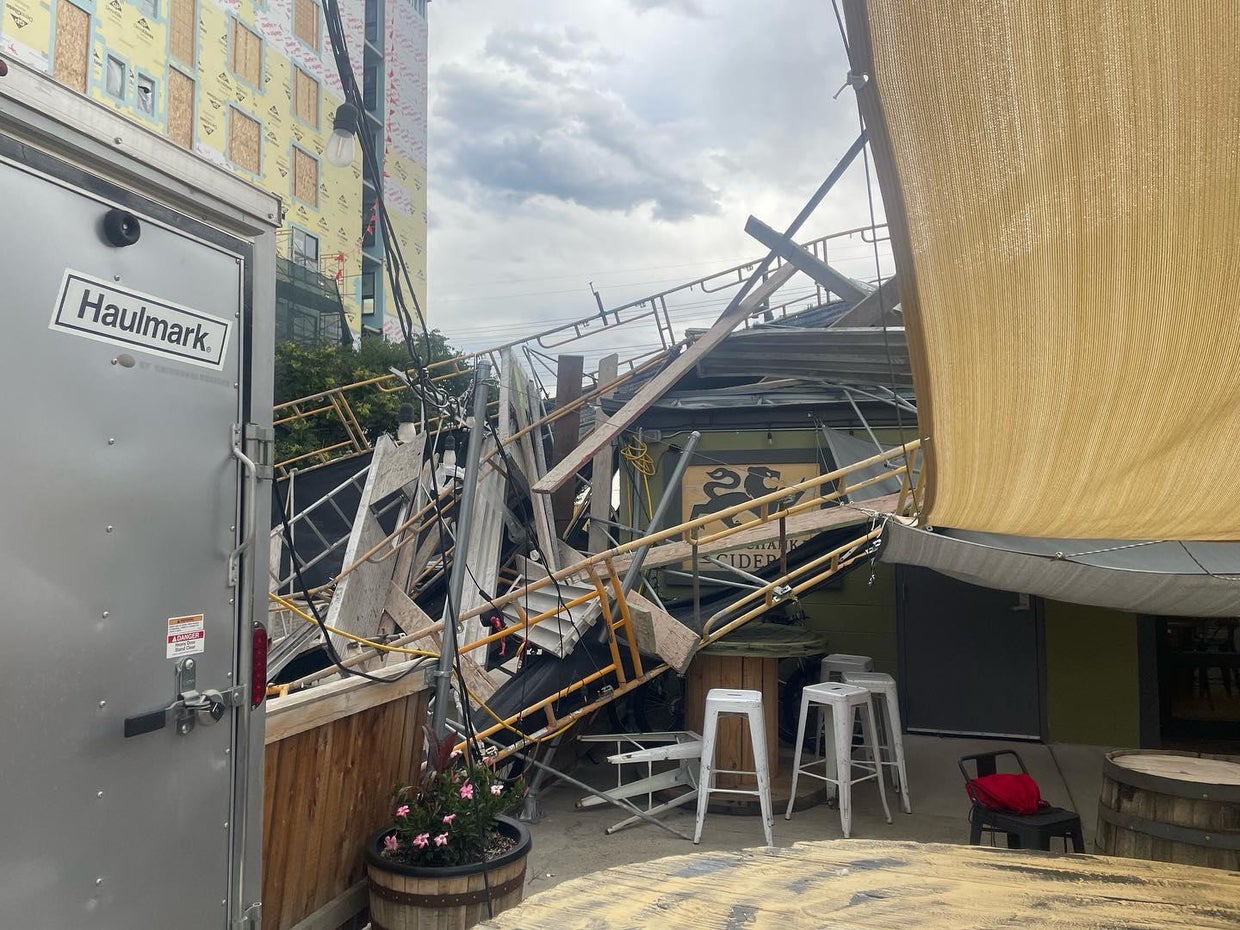 Falling scaffolding damages cidery in Denver's Highland neighborhood