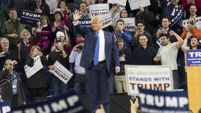 Donald Trump campaigning in Massachusetts 