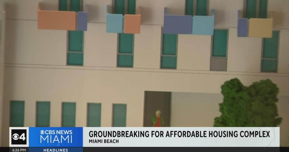 Groundbreaking For Affordable Housing - CBS Miami