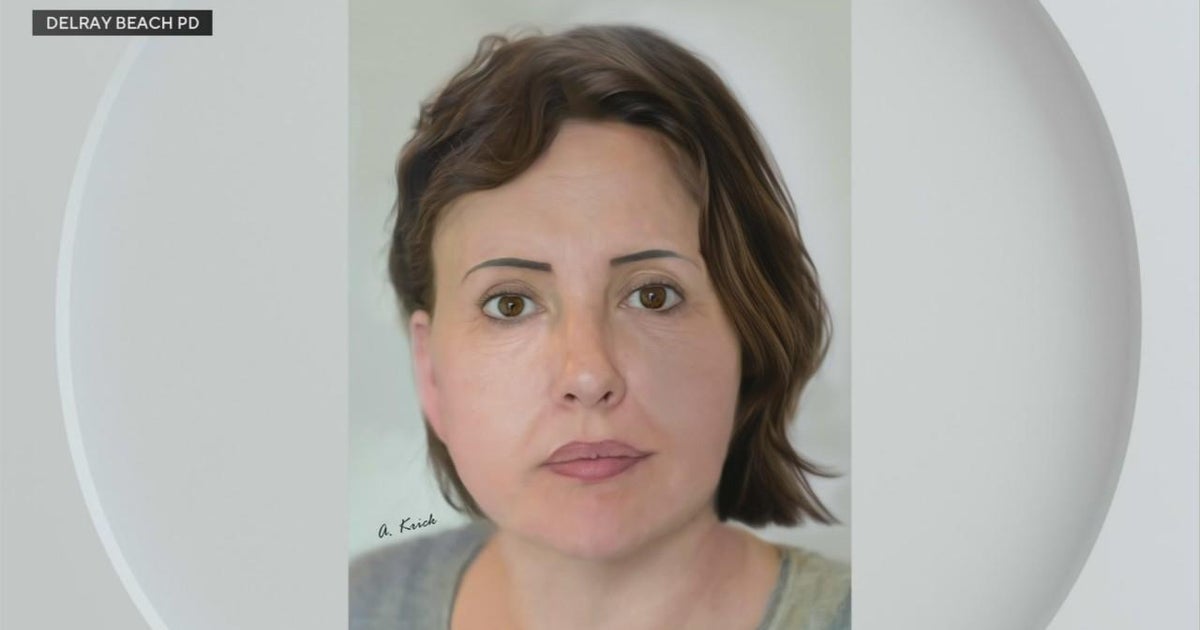 Delray Seashore police release image rendering of female observed in 3 suitcases on Intracoastal Waterway