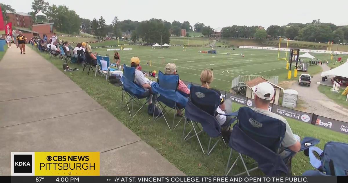 Steelers fans trek to Saint Vincent College for opening day of