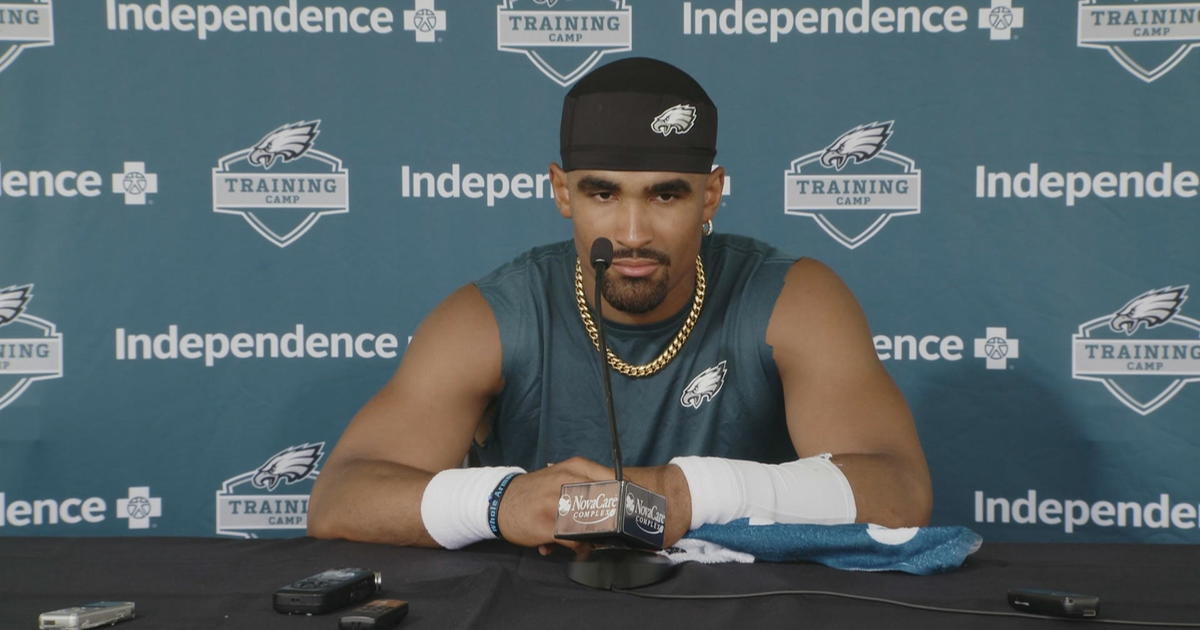 Eagles have Hurts' back, and his T-shirts, hats, in support