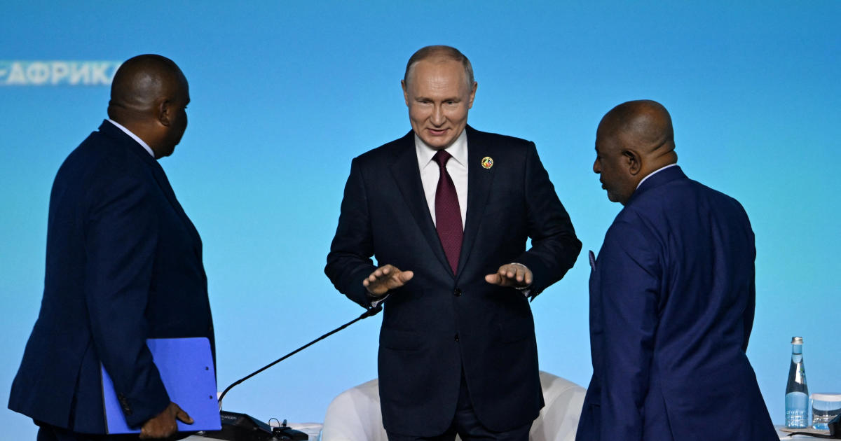 Russia-Africa summit hosted by Putin draws small crowd, reflecting Africa's changing mood on Moscow - CBS News