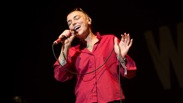 Sinead O'Connor performs on stage 