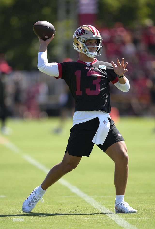 49ers QB Brock Purdy returns to practice for the first time since elbow  surgery - Newsday