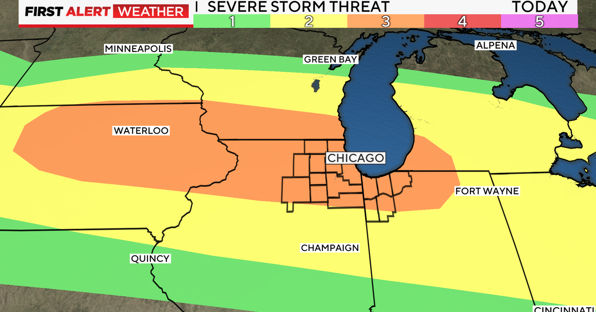 Chicago Weather Alert: Threat of storms this evening - CBS Chicago