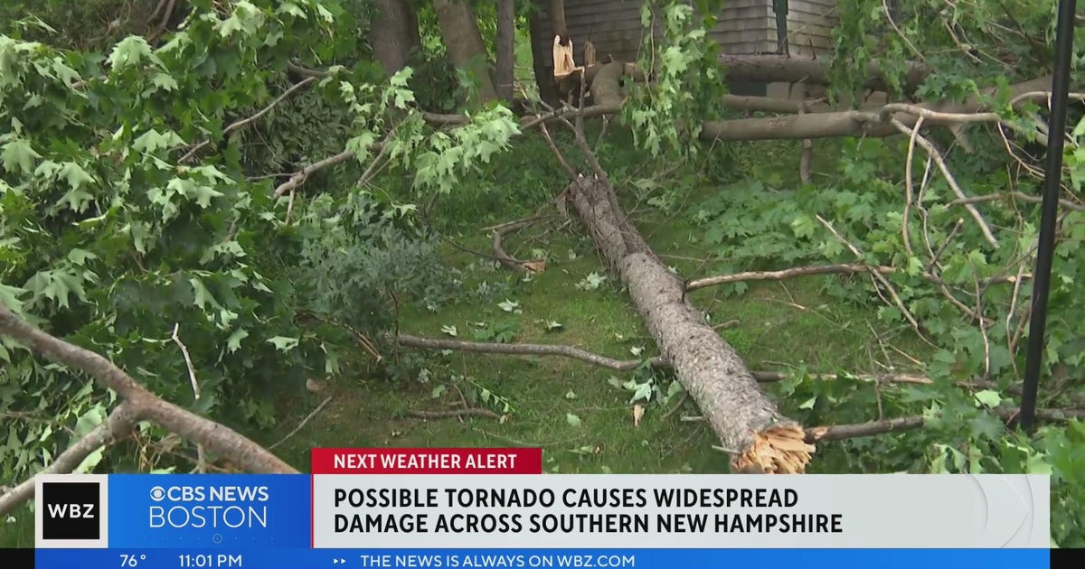 Possible tornado causes damage in New Hampshire - CBS Boston