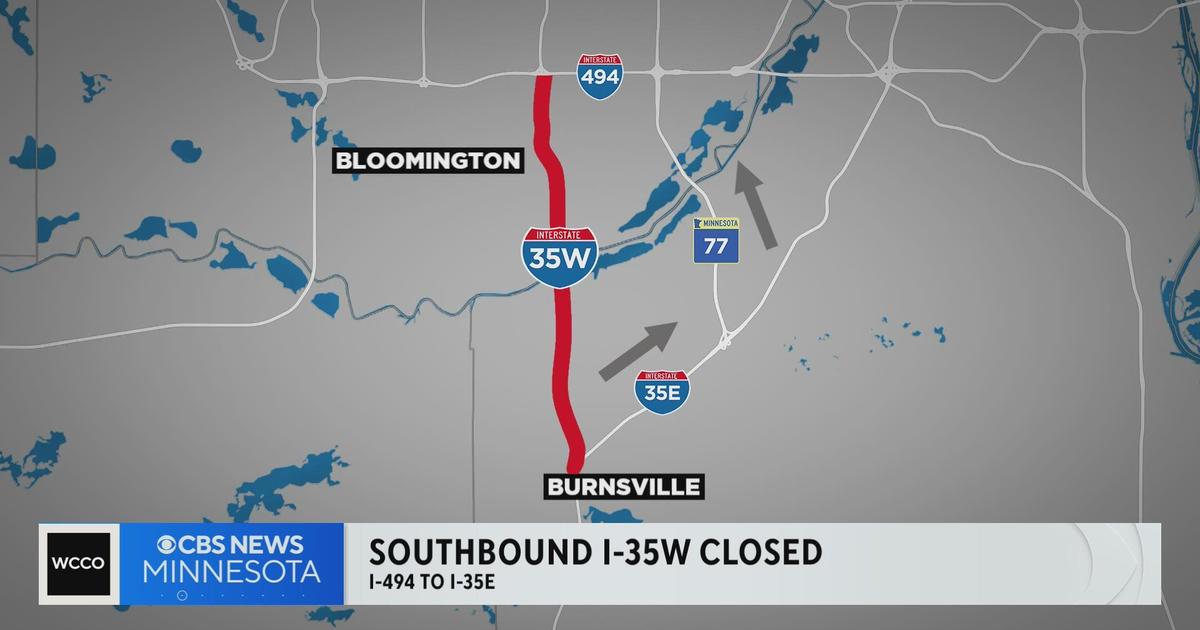 Part of southbound I-35W closed for weekend