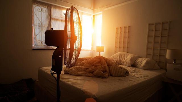 Fan in bedroom 