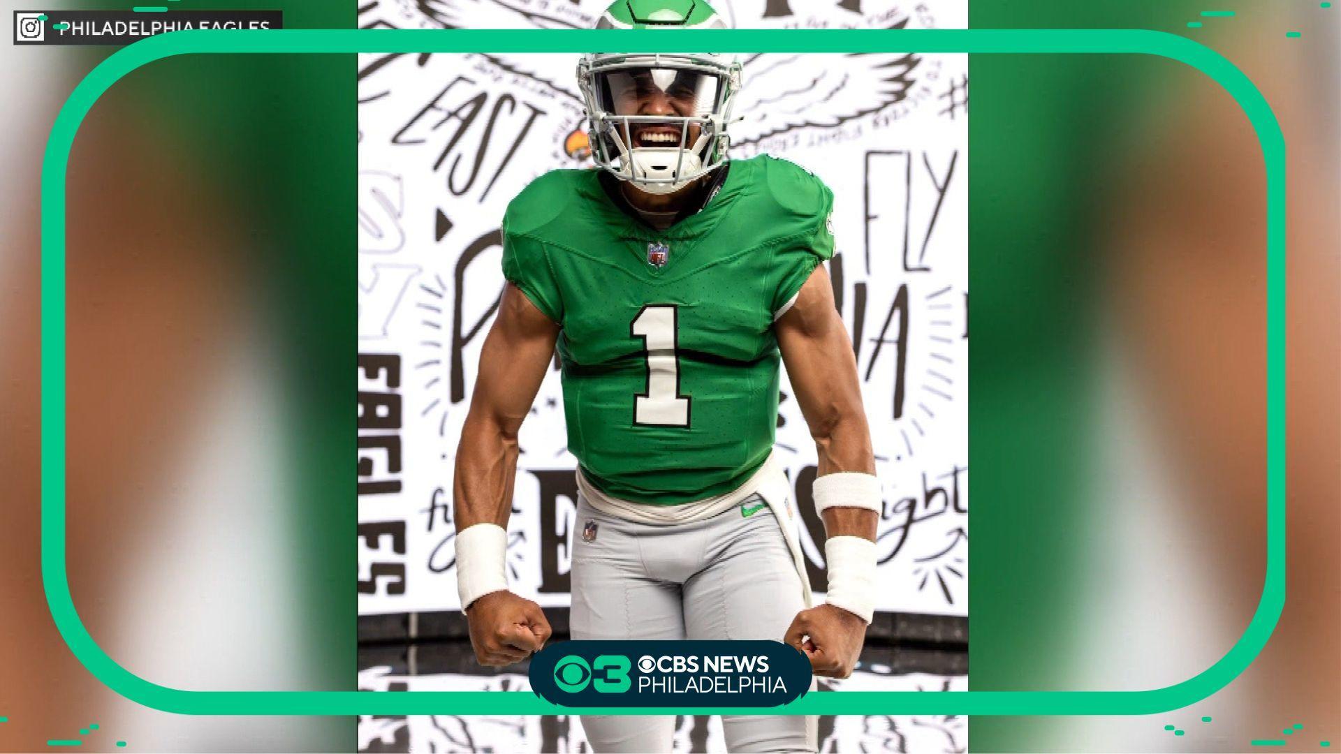 Eagles to wear Kelly green alternate jerseys in 2023 season - CBS  Philadelphia