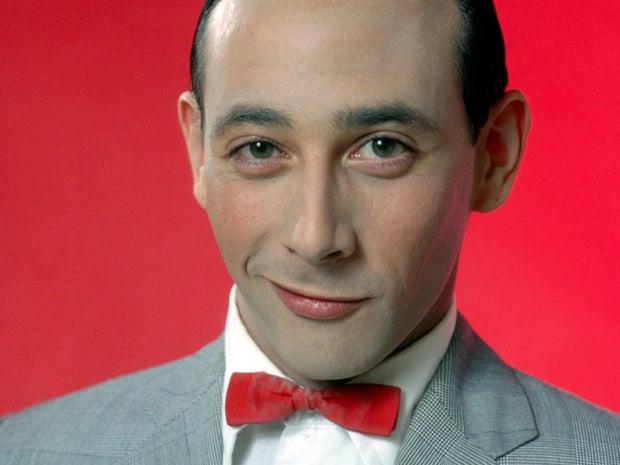 Actor Paul Reubens poses for a portrait dressed as his character Pee-wee Herman in May 1980 in Los Angeles.