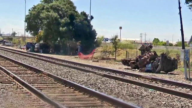 Union Pacific Railroad Tracks in Oakland 