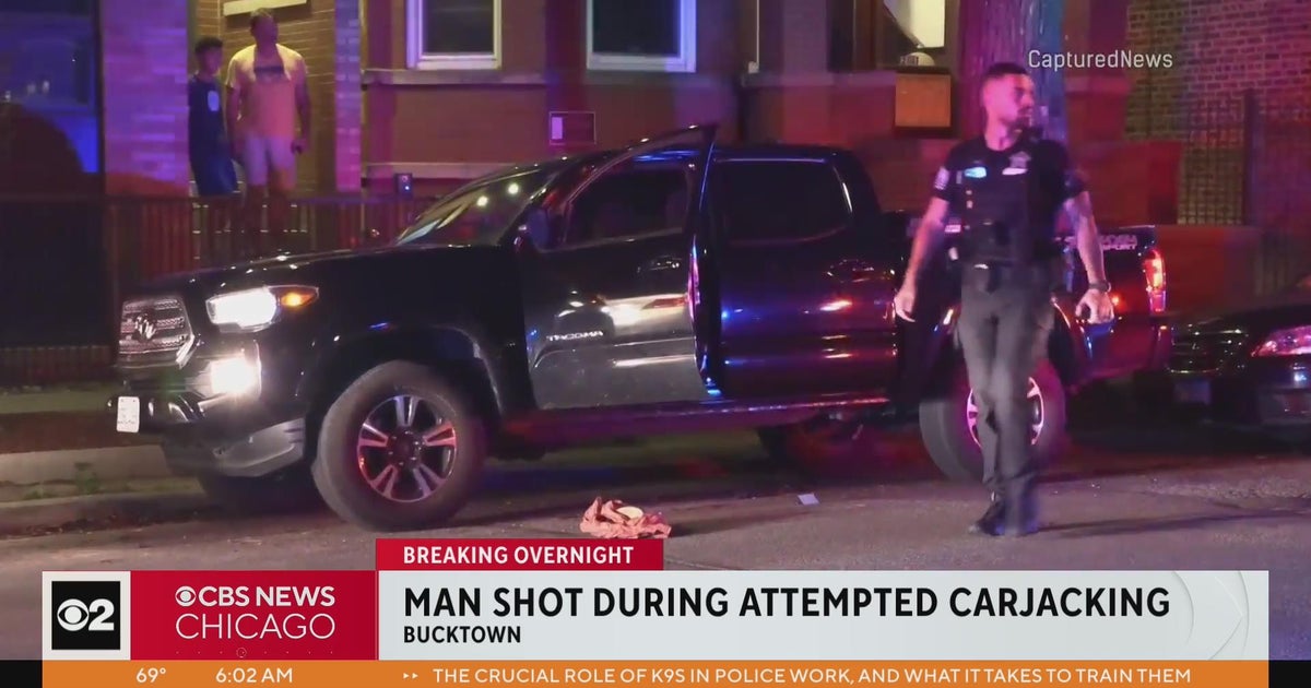 Man shot during attempted carjacking in Bucktown - CBS Chicago