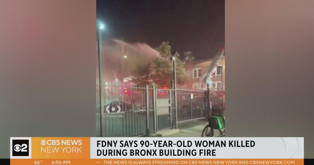 90-year-old woman killed in Bronx fire - CBS New York