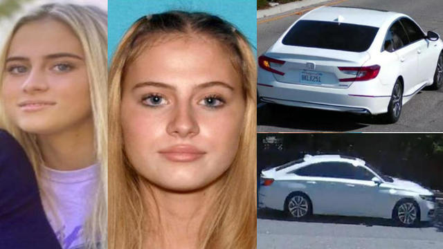 Missing Saratoga teenager Katherine Schneider and the 2019 Honda Accord she was driving. 