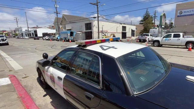 Oakland police patrol car 