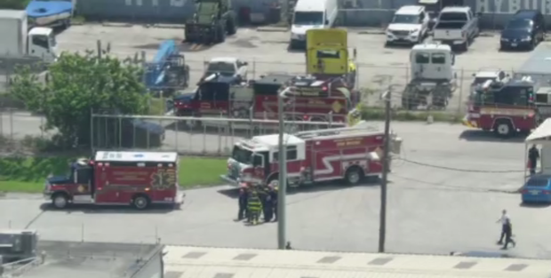 Port Everglades accident scene 