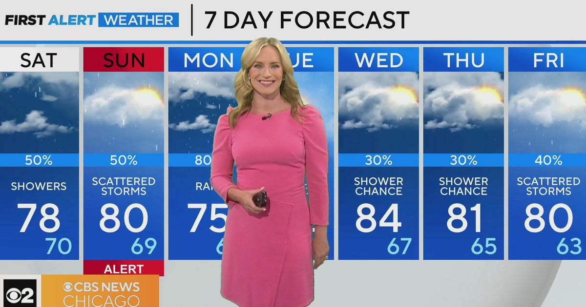 First Alert Weather: Sunshine to start, shower possible - CBS Chicago
