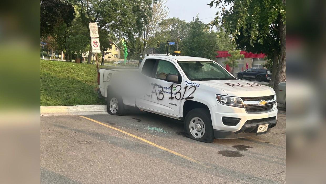 City trucks damaged by vandals outside Minneapolis' Martin Luther King ...