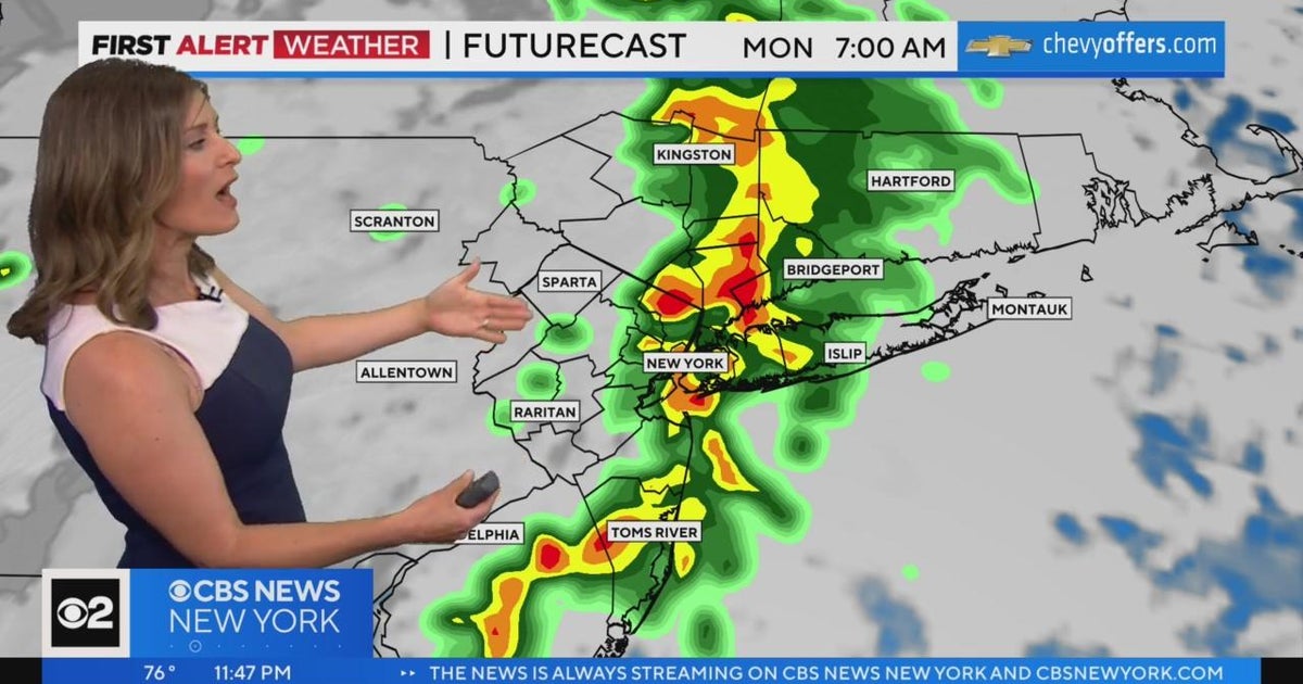 First Alert Weather: Severe storms likely on Monday - CBS New York