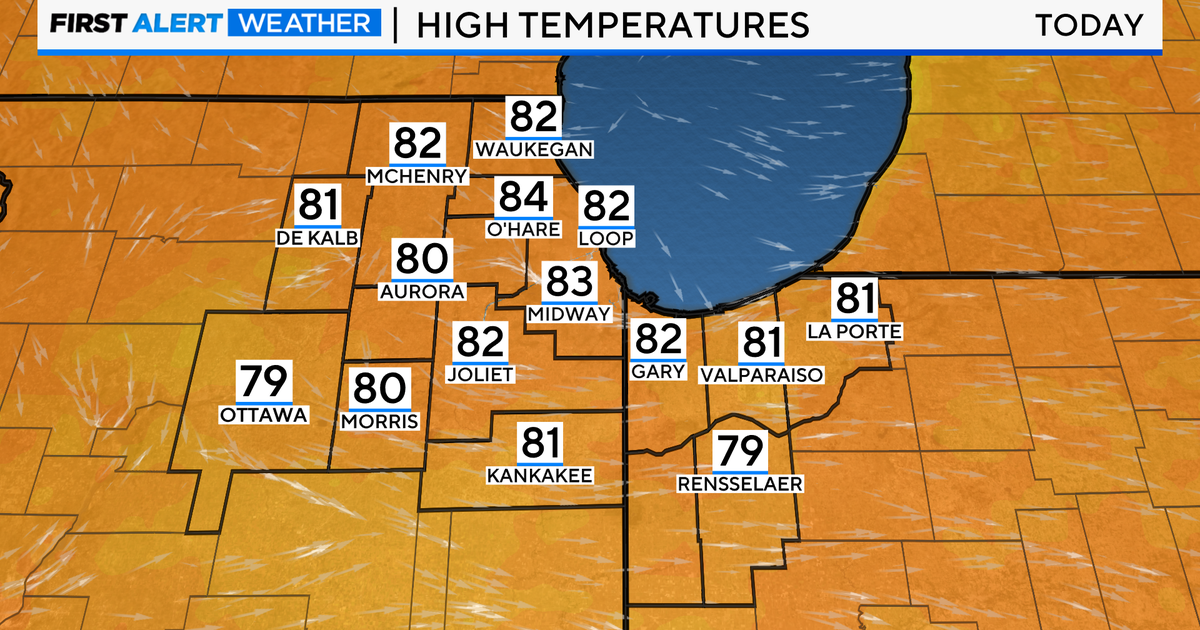 Rain chances Tuesday afternoon - CBS Chicago